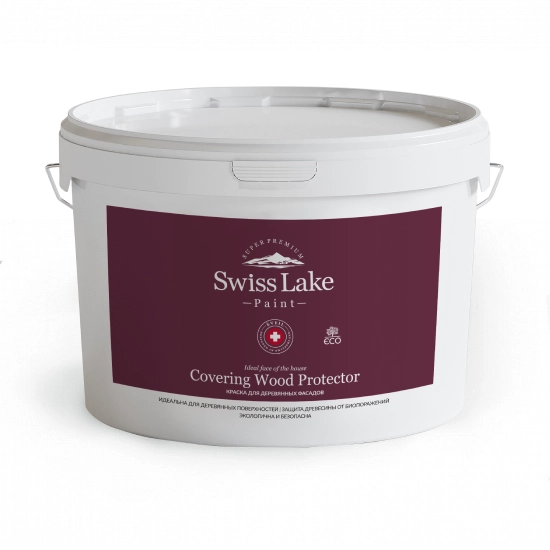 Краска Swiss Lake для деревянных фасадов Covering Wood Protector база А 2,7л