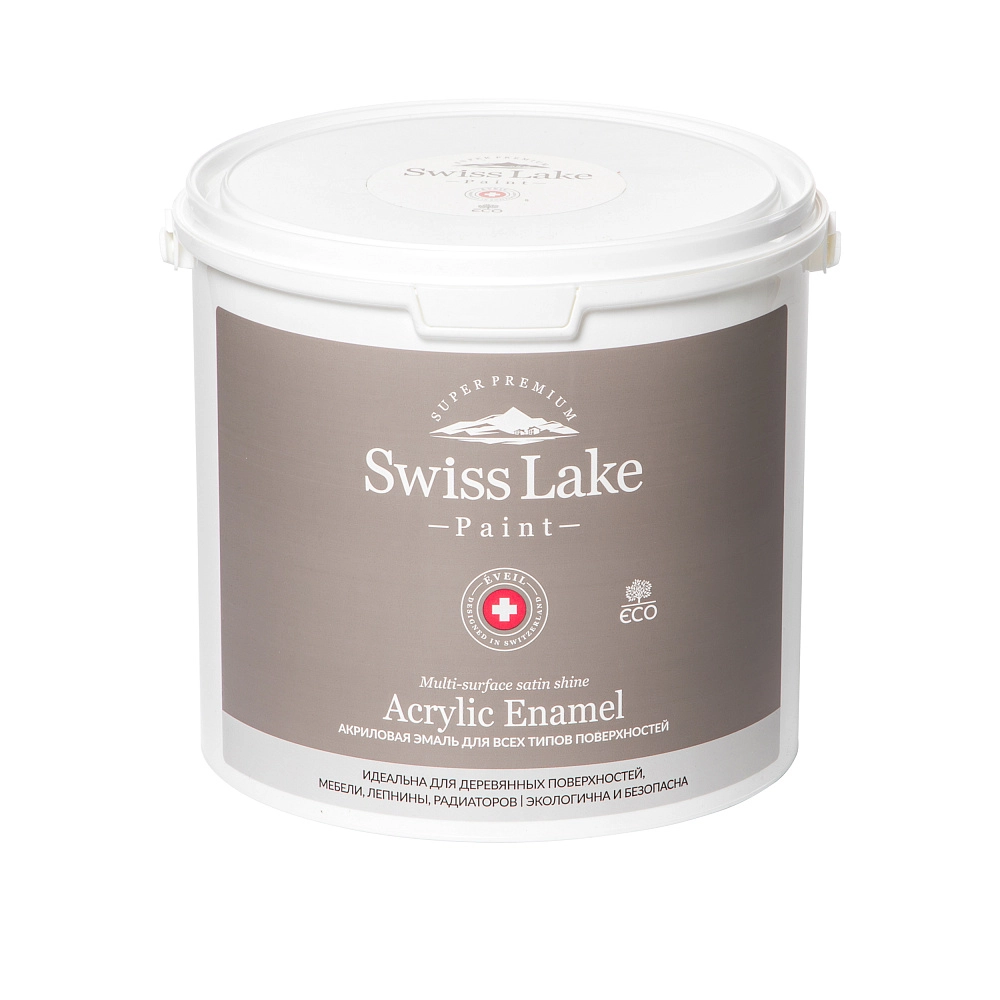 картинка Акриловая эмаль Swiss Lake для всех типов поверхностей Acrylic Enamel База А 3л от магазина Art Lab