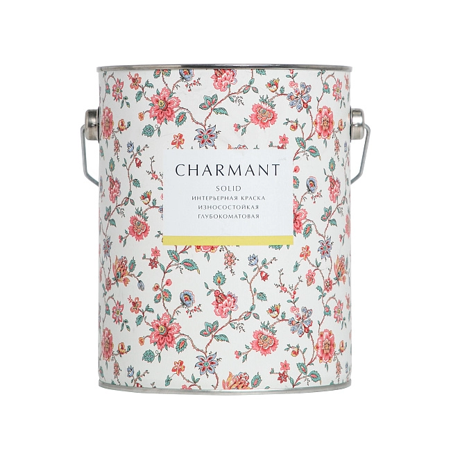 Краска Charmant Solid глубокоматовая моющаяся акрил-уретановая   база А 2,7 л