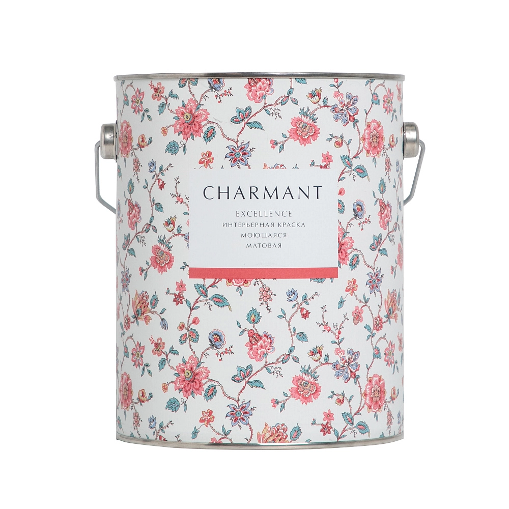 картинка Краска Charmant Excellence матовая моющаяся акрил-уретановая  база А 2,7 л от магазина Art Lab