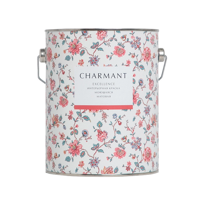 Краска Charmant Excellence матовая моющаяся акрил-уретановая  база А 2,7 л