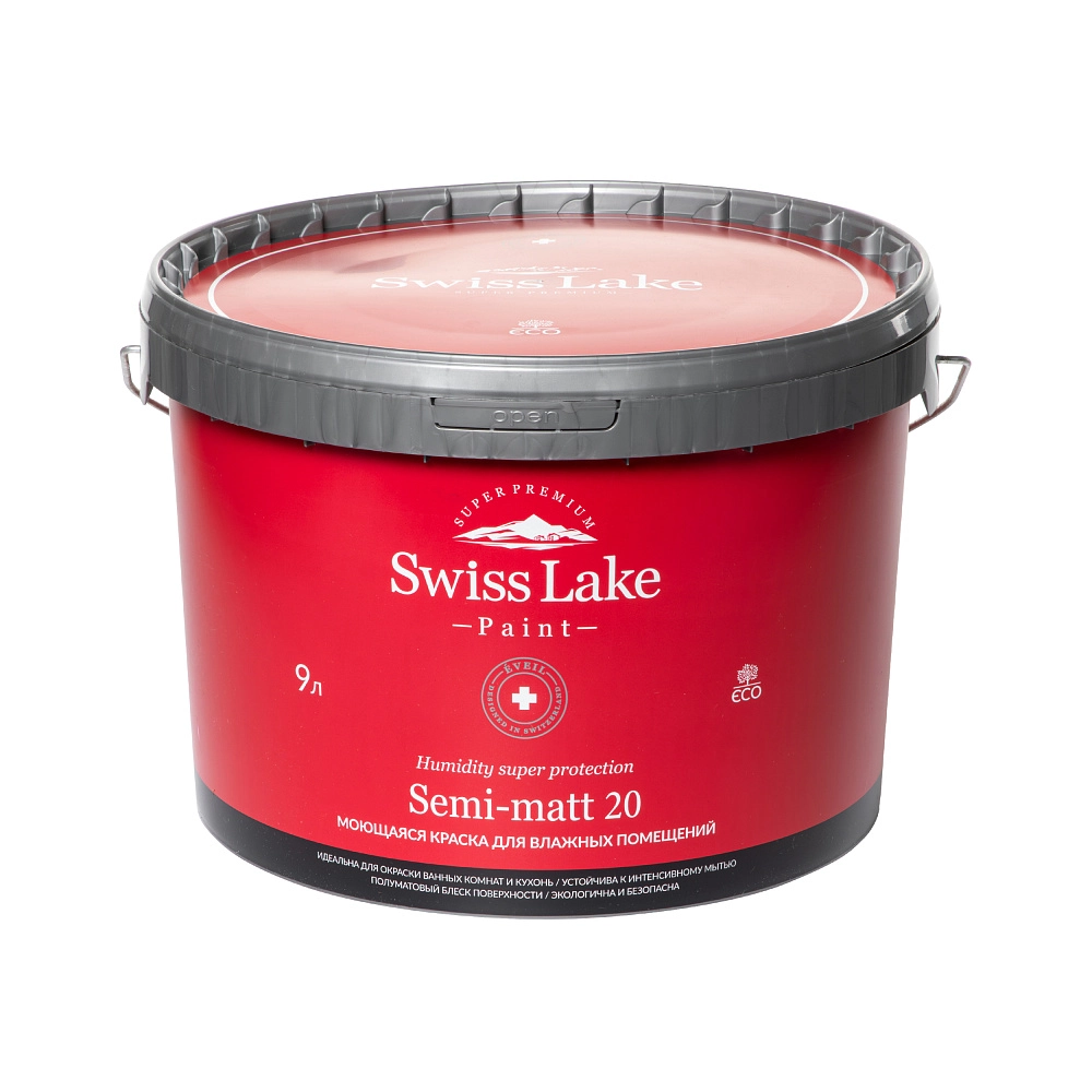 картинка Краска Swiss Lake Semi-matt 20 база А 9л от магазина Art Lab