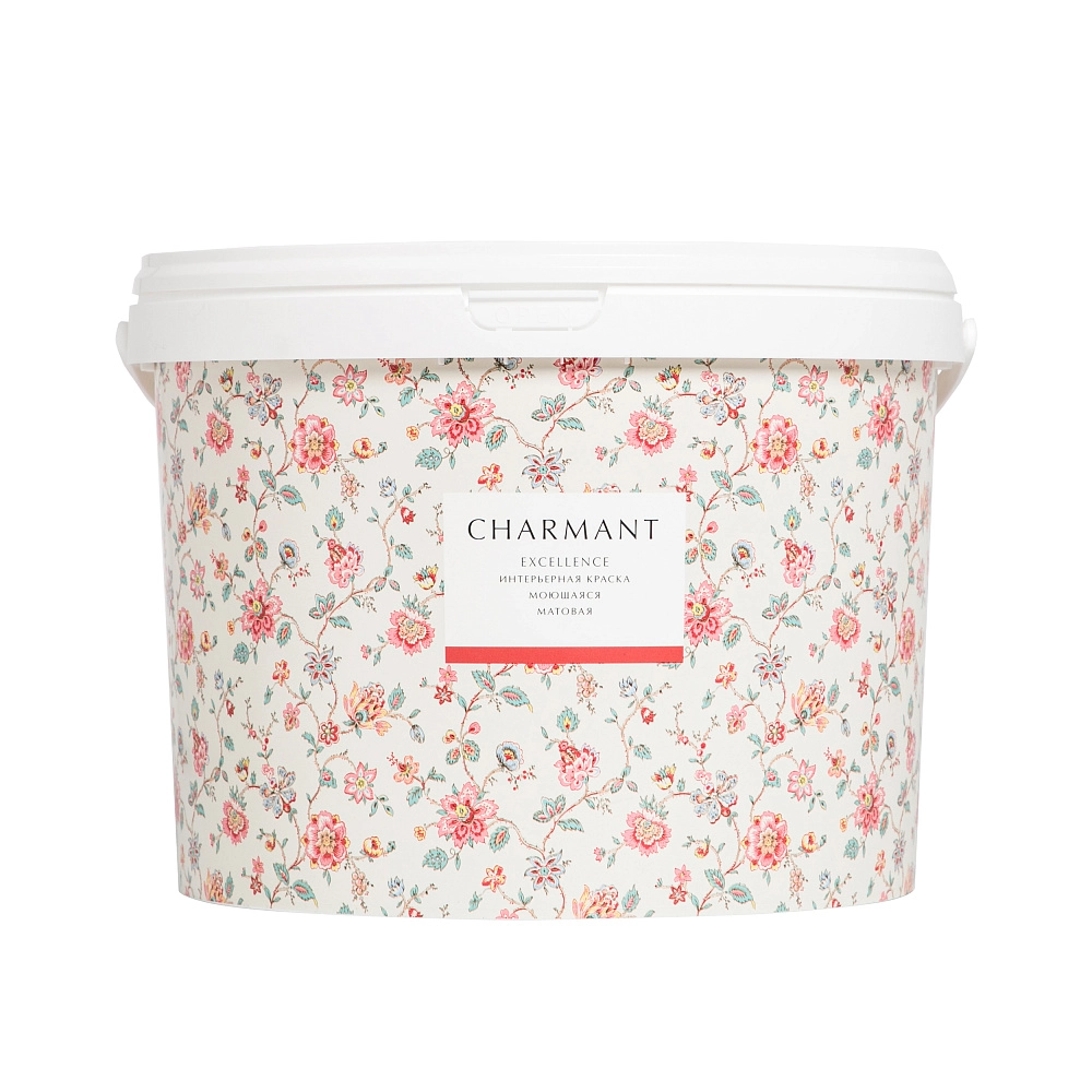 картинка Краска Charmant Excellence матовая моющаяся акрил-уретановая  база А 9 л от магазина Art Lab