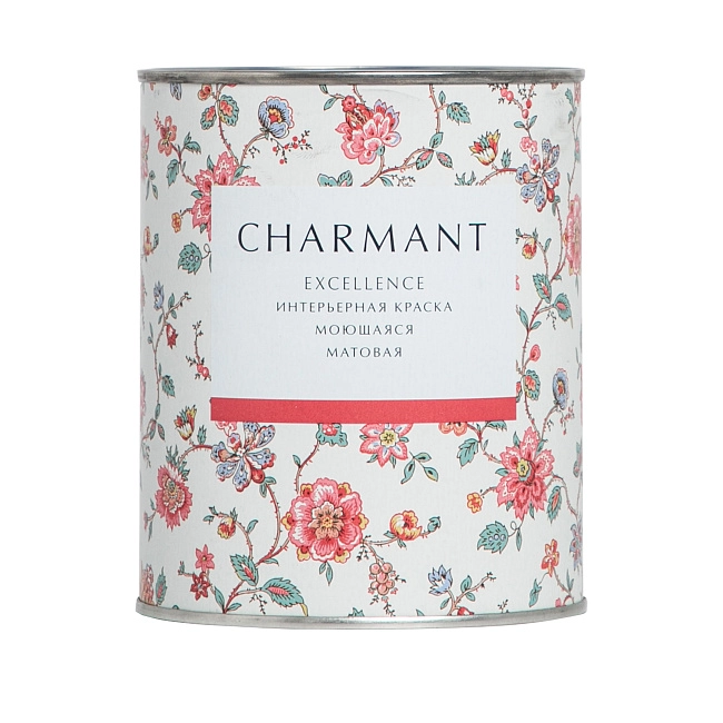 Краска Charmant Excellence матовая моющаяся акрил-уретановая  база А 0,9 л