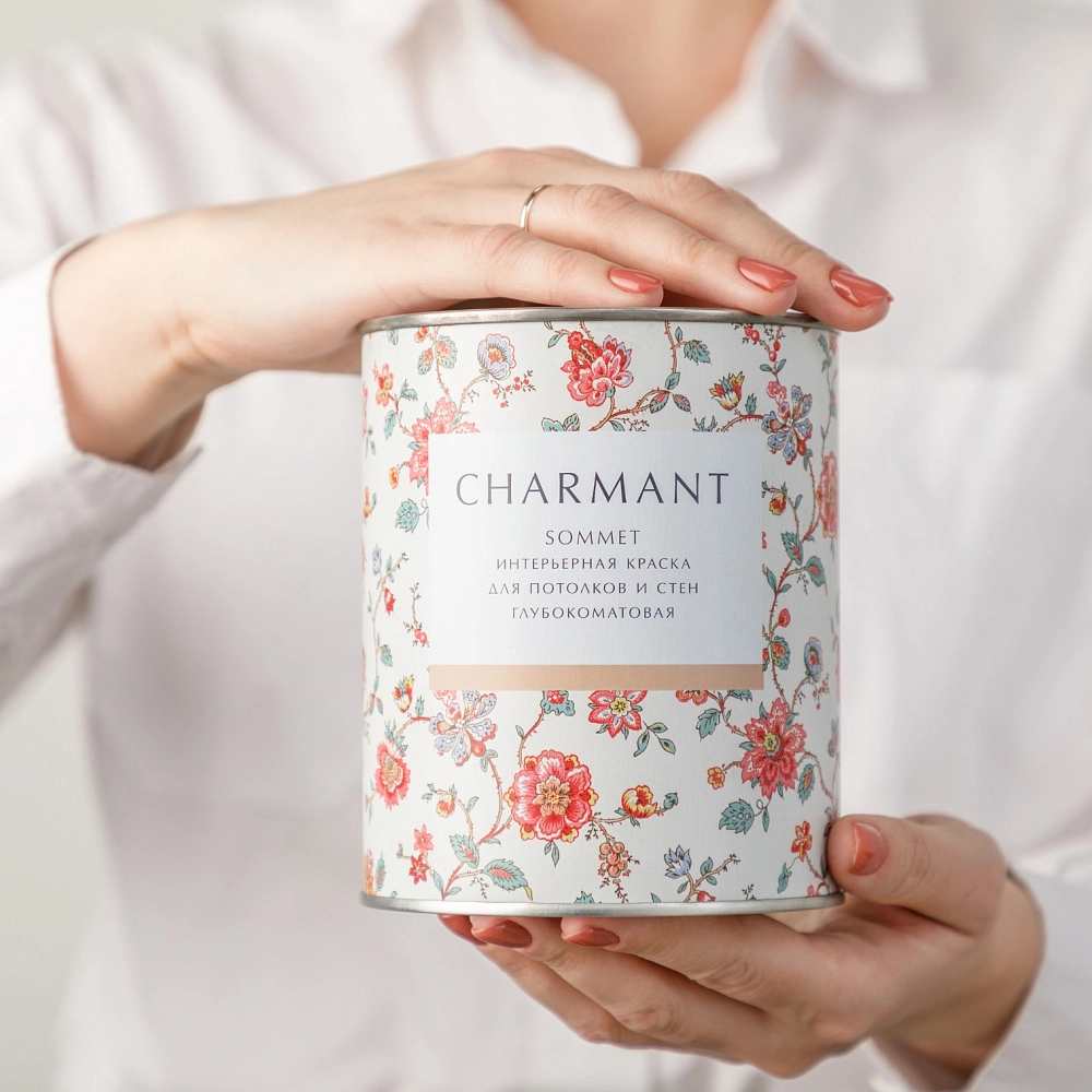 картинка Краска Charmant Sommet акрил-уретановая для стен и потолков  база А 0,9 л от магазина Art Lab