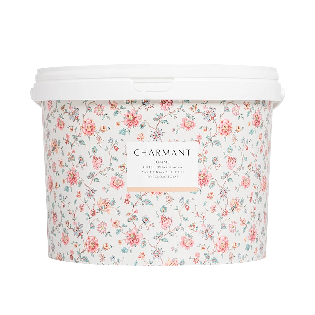 Краска Charmant Sommet акрил-уретановая для стен и потолков  база А 9 л