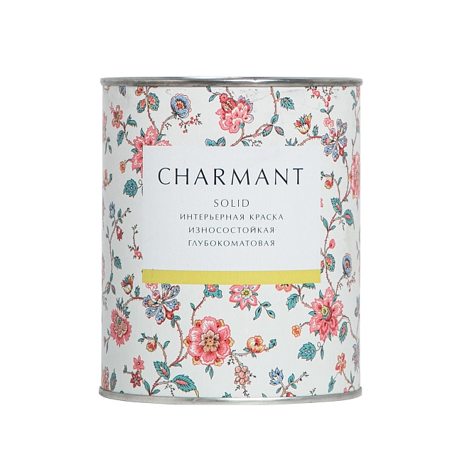 Краска Charmant Solid глубокоматовая моющаяся акрил-уретановая   база А 0,9 л