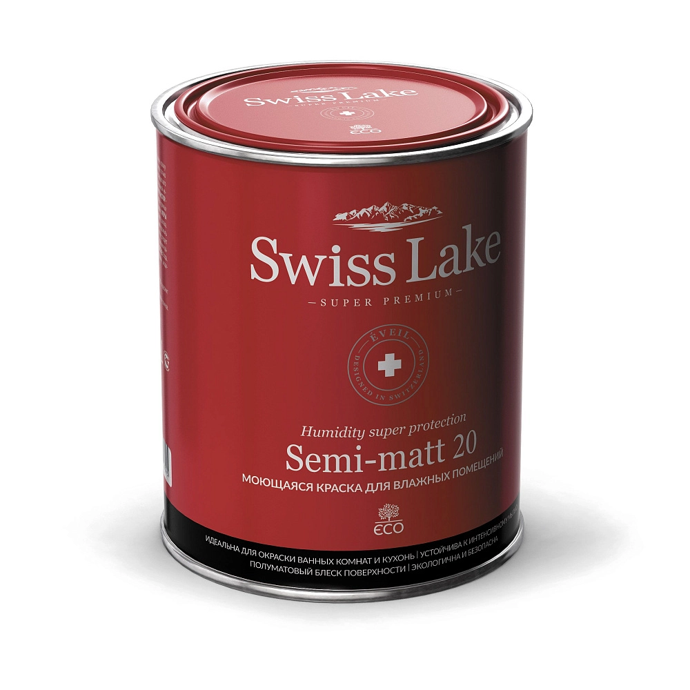 картинка Краска Swiss Lake Semi-matt 20 база А 0,9л от магазина Art Lab