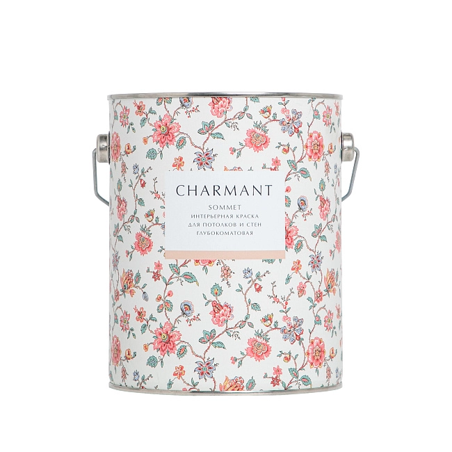 Краска Charmant Sommet акрил-уретановая для стен и потолков  база А 2,7 л