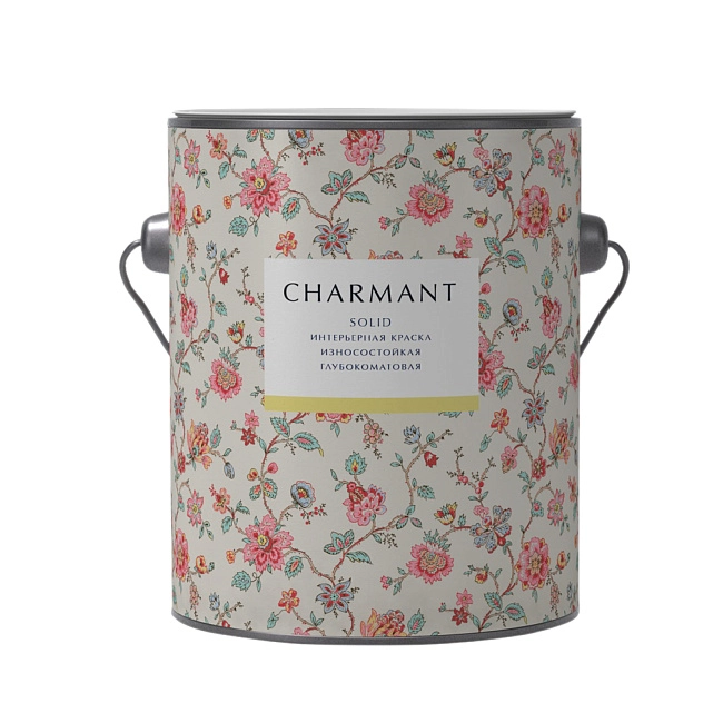 Краска Сharmant Solid глубокоматовая моющаяся акрил-уретановая   база А 9 л