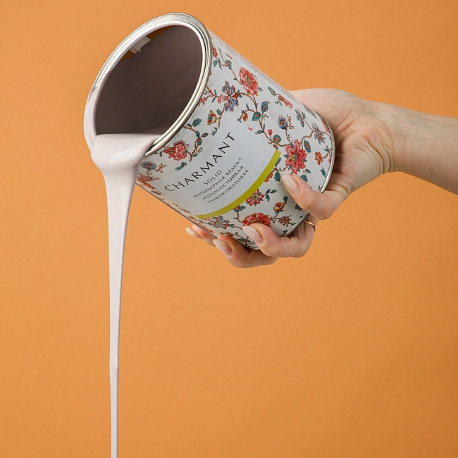 Краска Сharmant Solid глубокоматовая моющаяся акрил-уретановая   база А 9 л