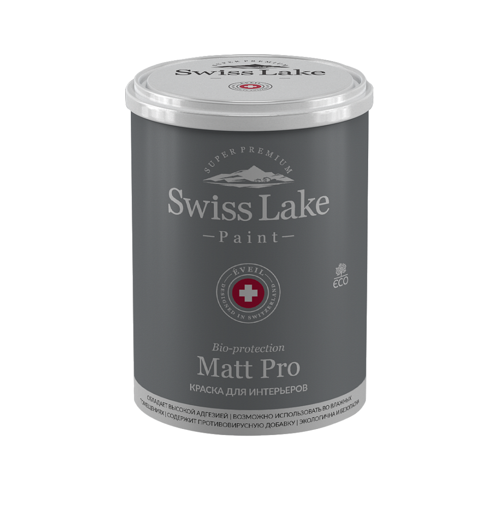 картинка Краска Swiss Lake Matt Pro база А 9л от магазина Art Lab