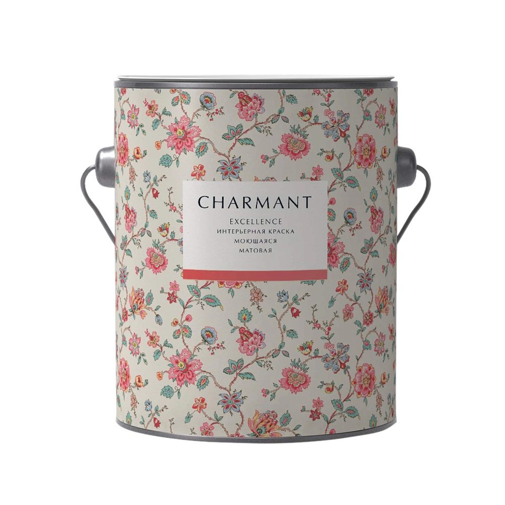 картинка Краска Сharmant Excellence матовая моющаяся акрил-уретановая  база А 2,7 л от магазина Art Lab