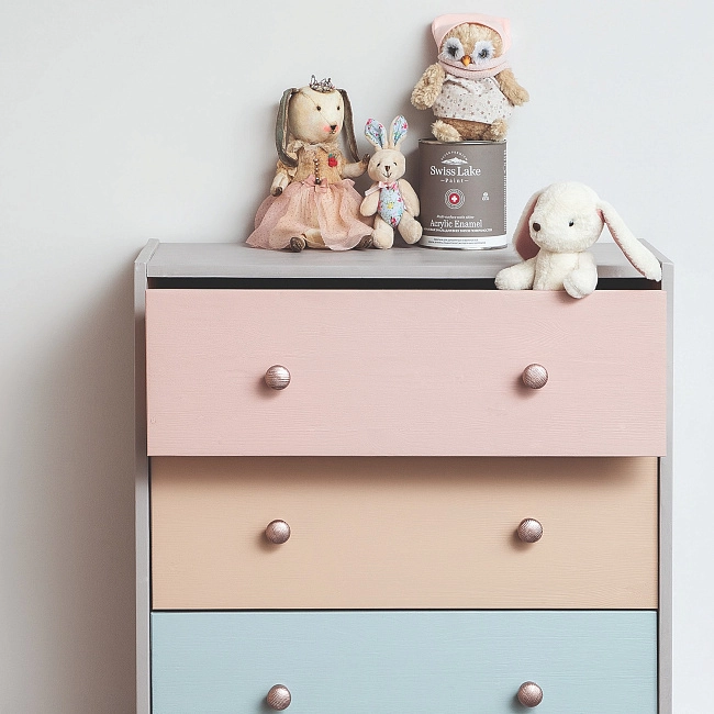 Акриловая эмаль Swiss Lake для всех типов поверхностей Acrylic Enamel База А 0,9л